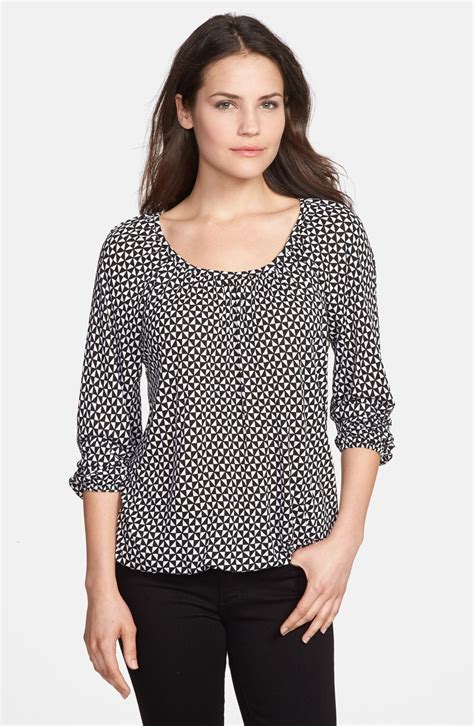 michael michael kors ines pleated sleeve knit top womens|Michael Kors women's tops.